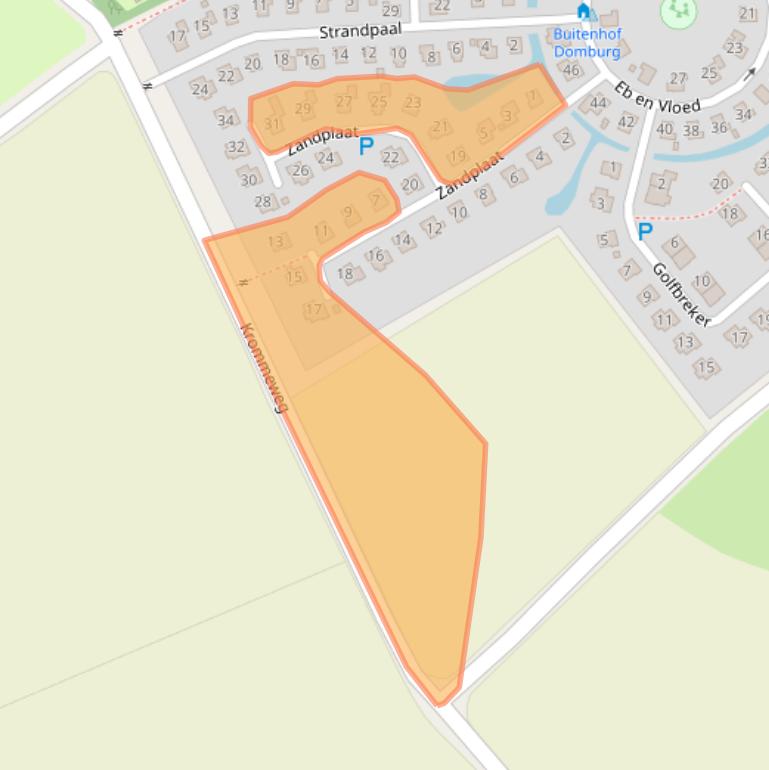 Kaart van postcodegebied 4357SN.