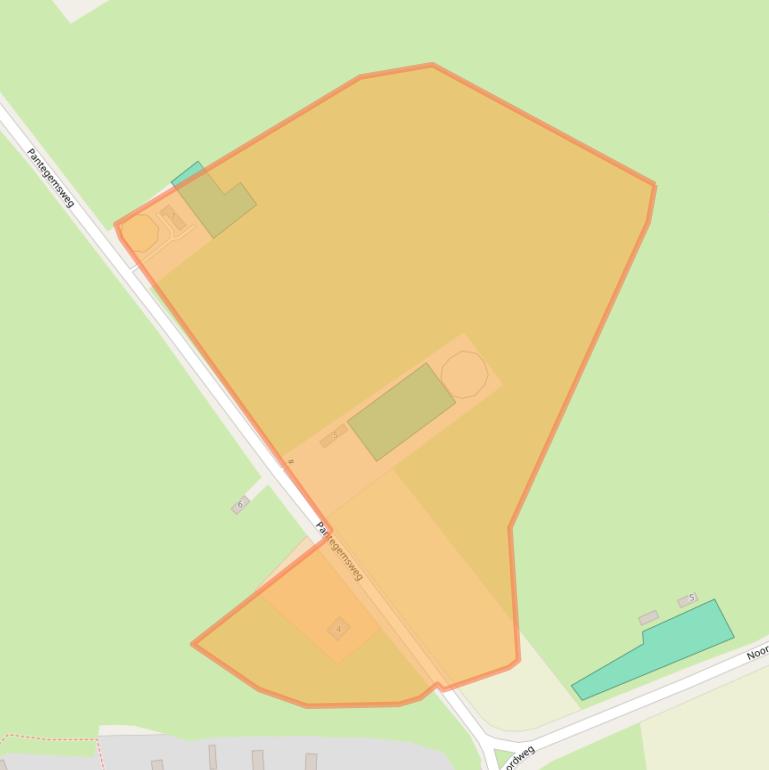 Kaart van postcodegebied 4361JP.