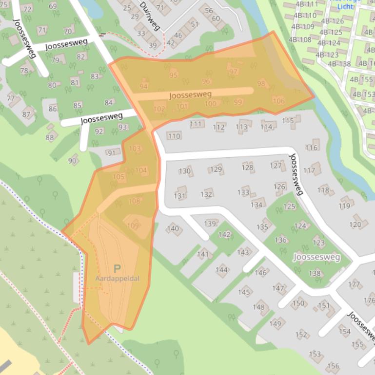 Kaart van postcodegebied 4361KK.