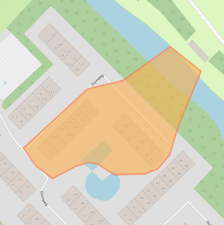 Kaart van postcodegebied 4361KX.