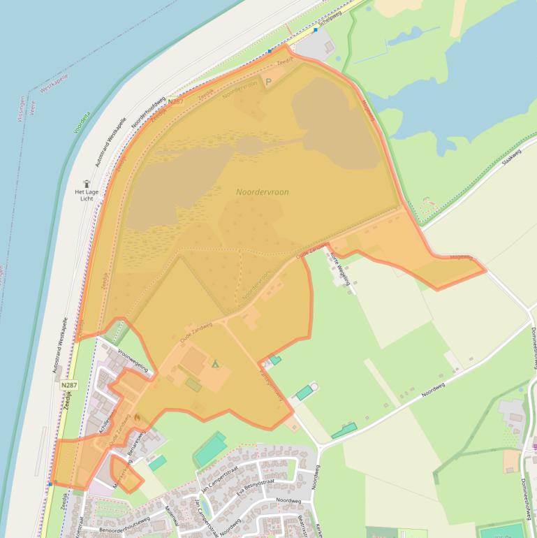 Kaart van postcodegebied 4361SK.