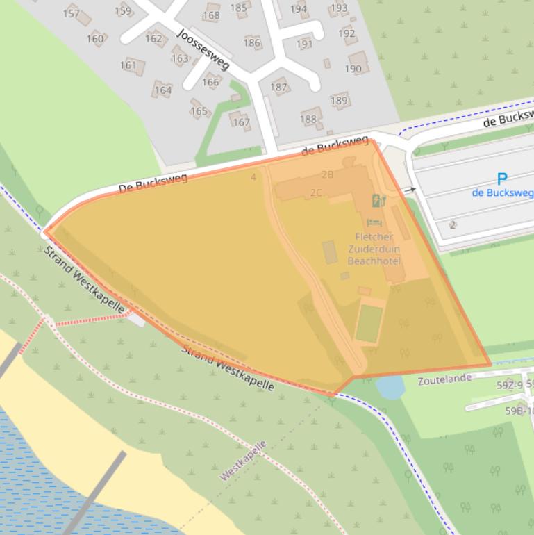 Kaart van postcodegebied 4361SM.