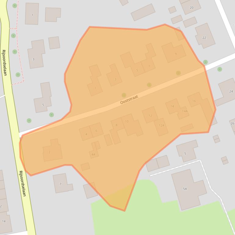 Kaart van postcodegebied 4363AM.