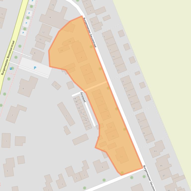 Kaart van postcodegebied 4363AR.