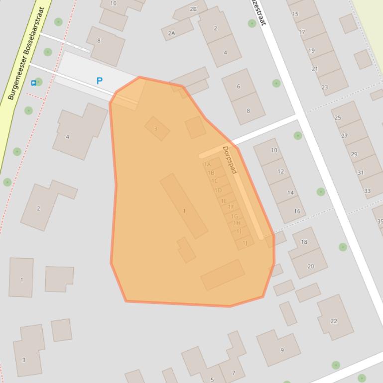 Kaart van postcodegebied 4363AT.