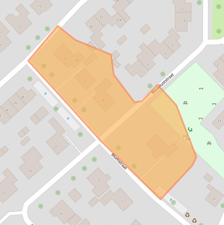 Kaart van postcodegebied 4363AX.