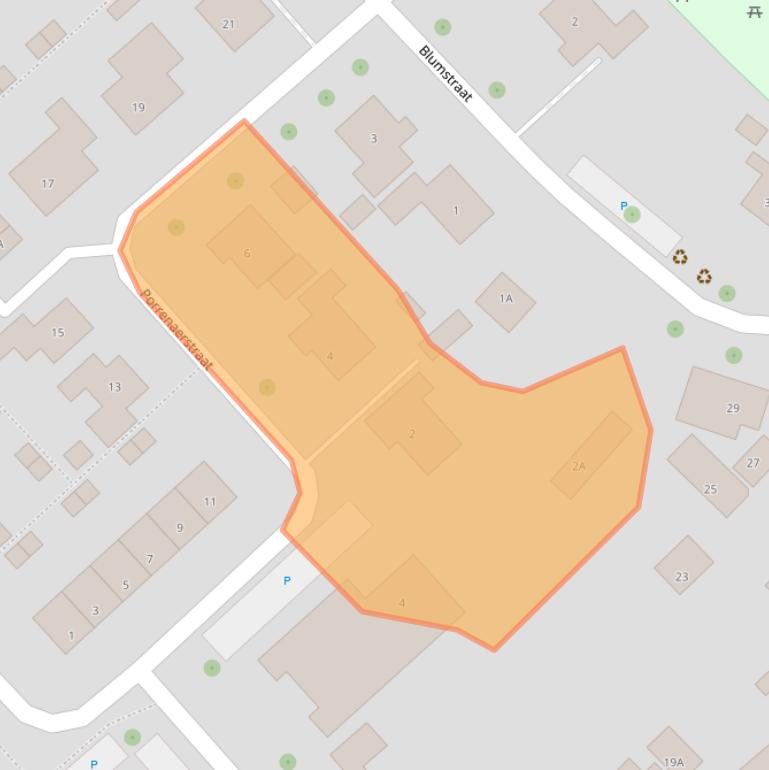 Kaart van postcodegebied 4363BB.