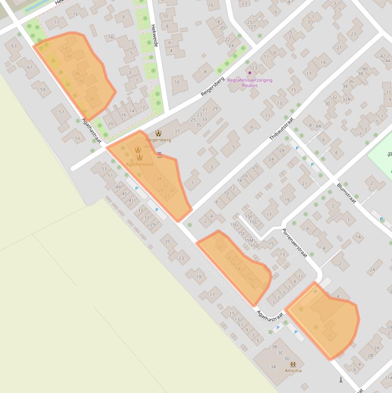 Kaart van postcodegebied 4363BD.