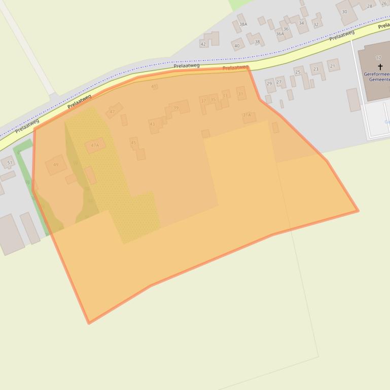 Kaart van postcodegebied 4363NC.