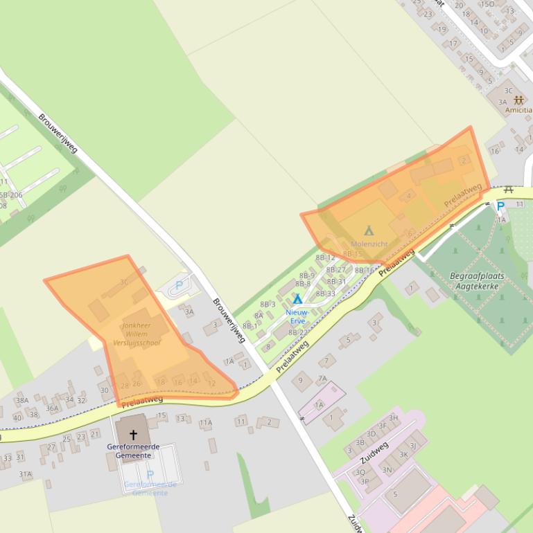 Kaart van postcodegebied 4363NE.