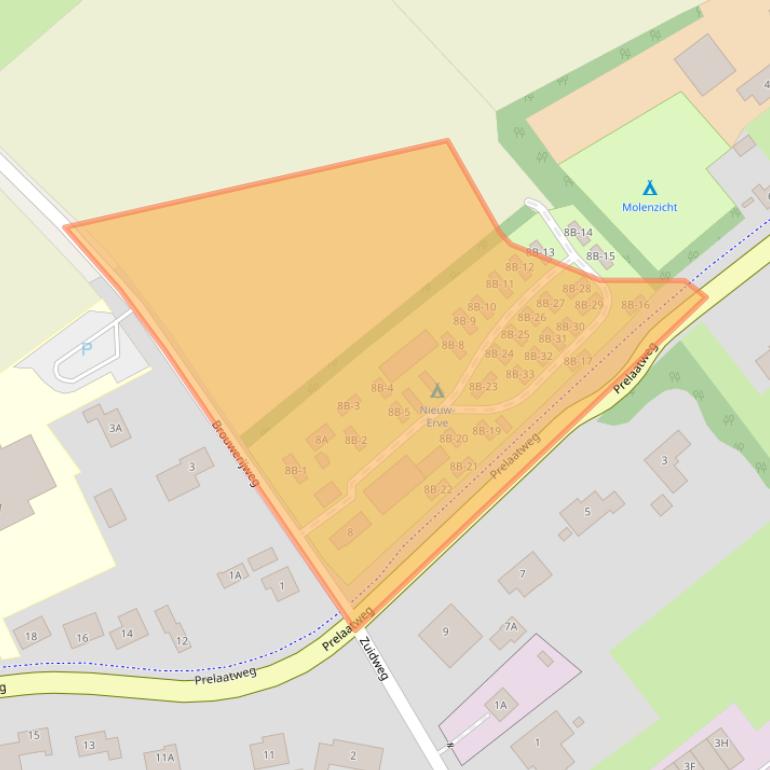 Kaart van postcodegebied 4363NG.