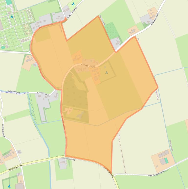 Kaart van postcodegebied 4363RA.