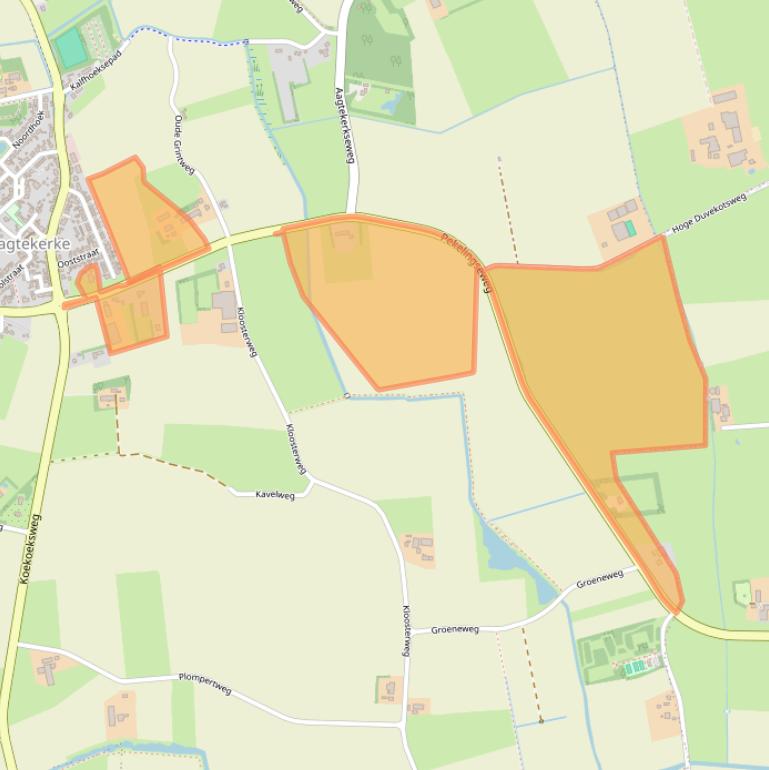 Kaart van postcodegebied 4363RB.