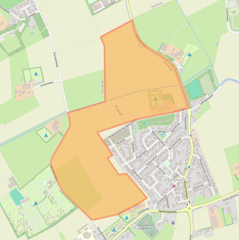 Kaart van postcodegebied 4363RG.