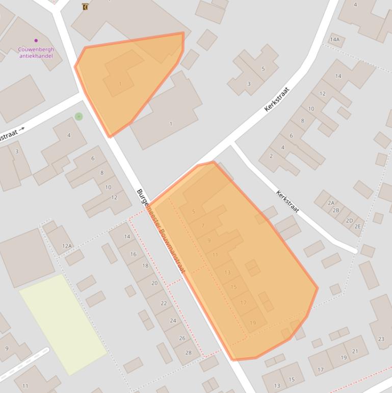 Kaart van postcodegebied 4364AE.