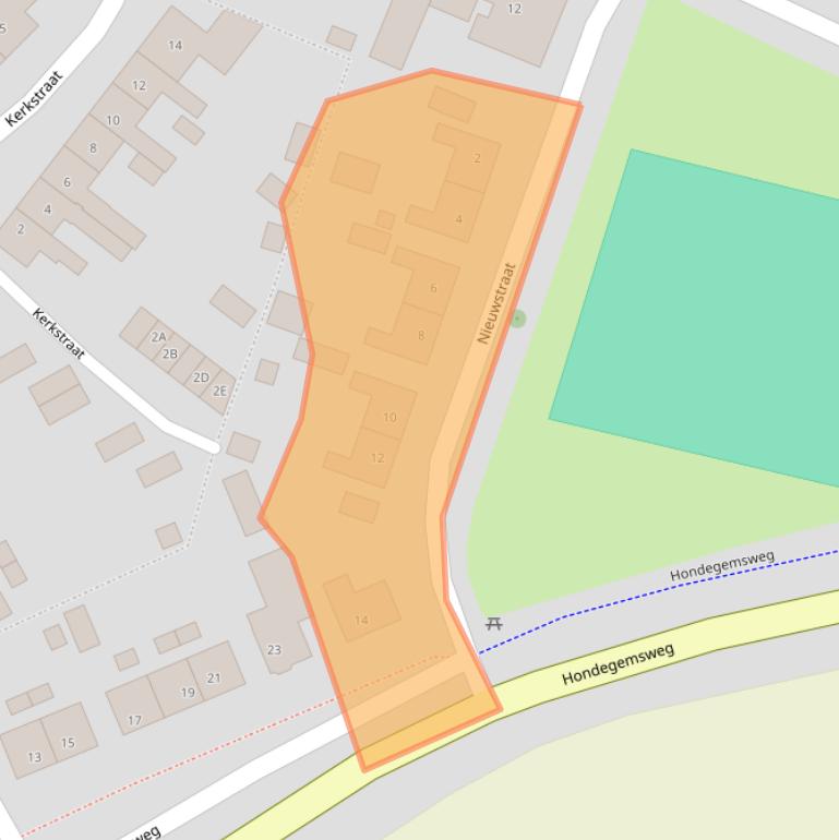 Kaart van postcodegebied 4364AK.