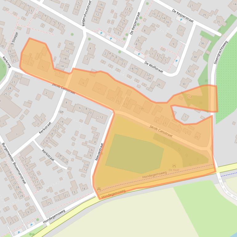 Kaart van postcodegebied 4364AL.