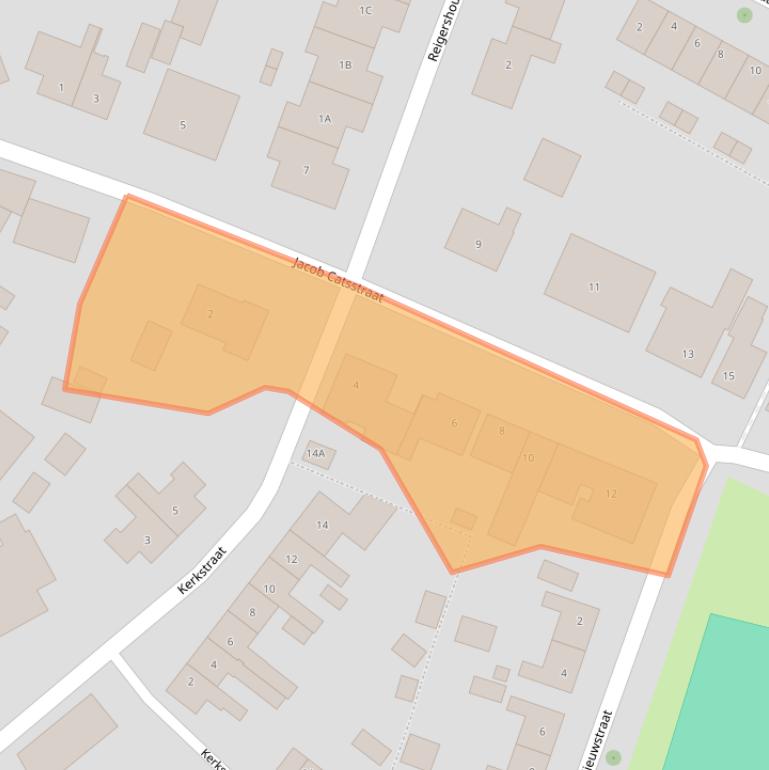 Kaart van postcodegebied 4364AM.