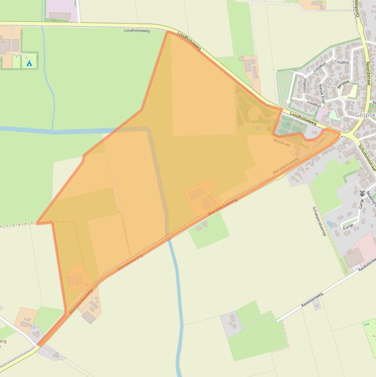 Kaart van postcodegebied 4364AR.