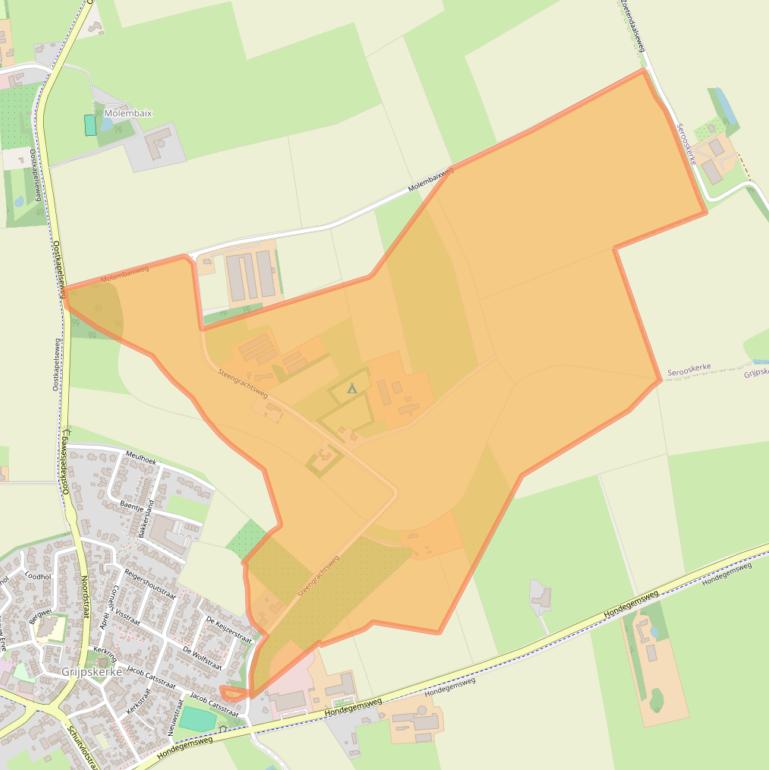 Kaart van postcodegebied 4364RB.