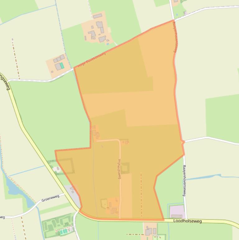 Kaart van postcodegebied 4364SM.