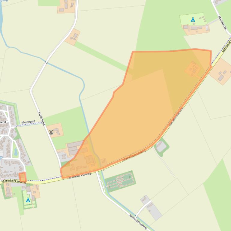 Kaart van postcodegebied 4365NG.