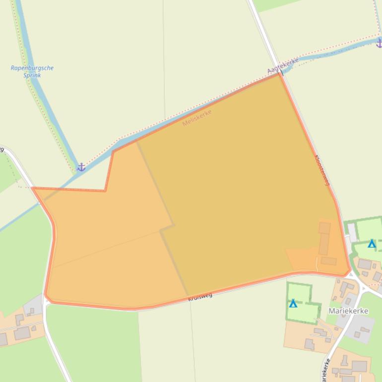 Kaart van postcodegebied 4365NP.