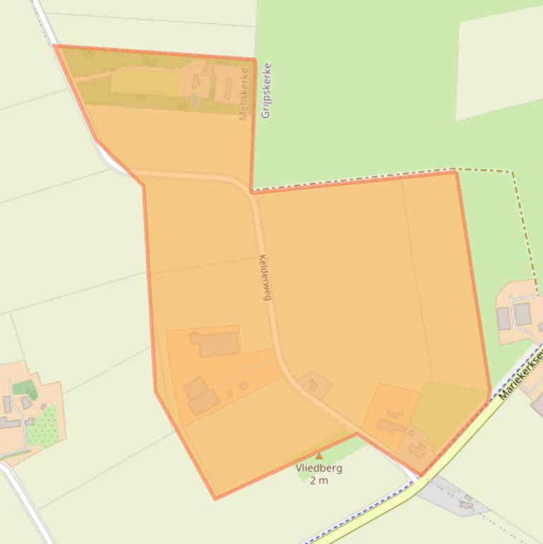 Kaart van postcodegebied 4365SC.