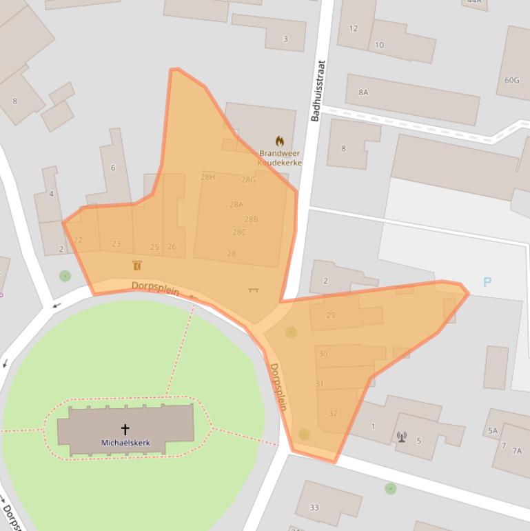 Kaart van postcodegebied 4371AB.