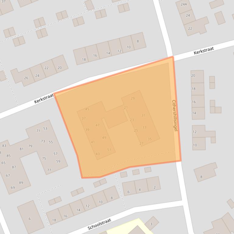 Kaart van postcodegebied 4371AM.