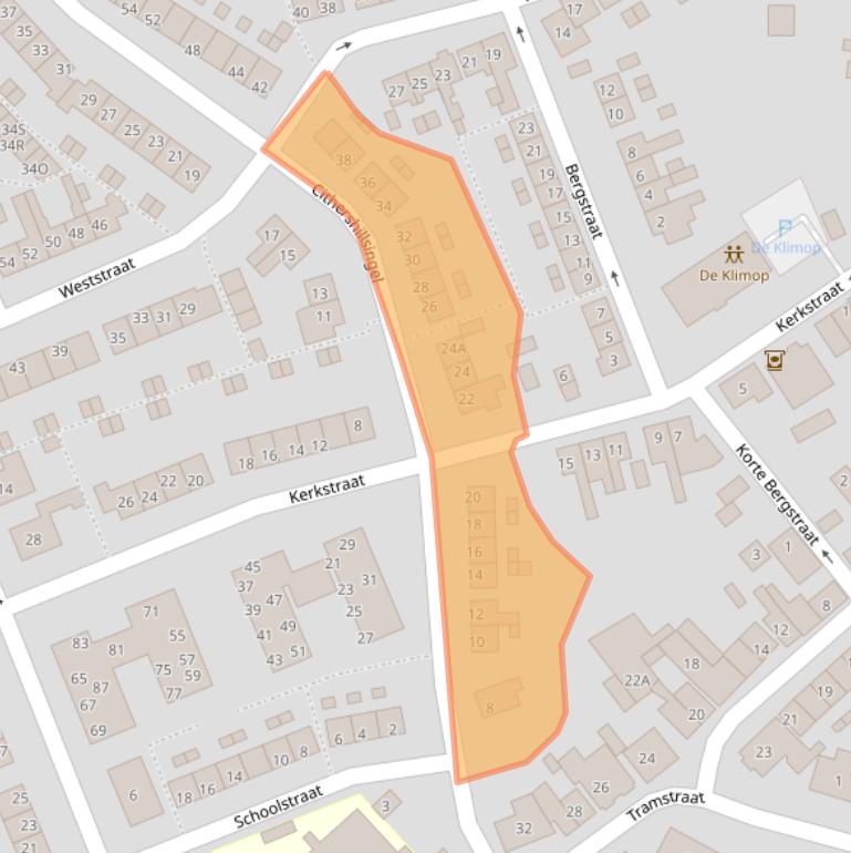 Kaart van postcodegebied 4371AS.