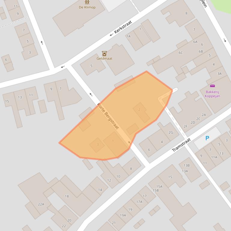 Kaart van postcodegebied 4371AW.