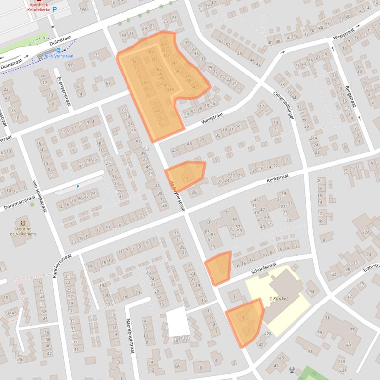 Kaart van postcodegebied 4371BC.