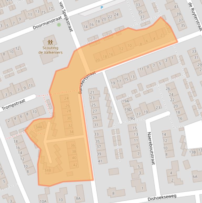 Kaart van postcodegebied 4371BR.