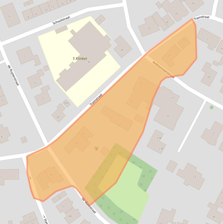 Kaart van postcodegebied 4371BW.