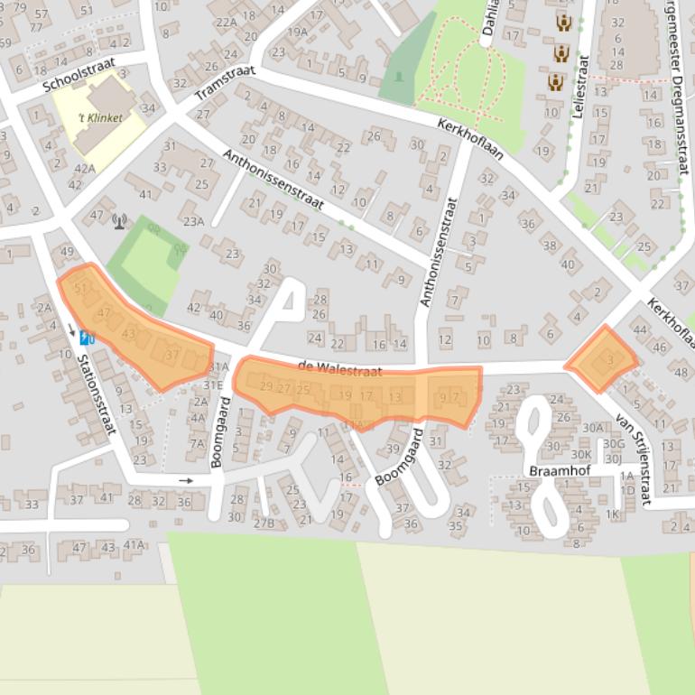 Kaart van postcodegebied 4371CE.