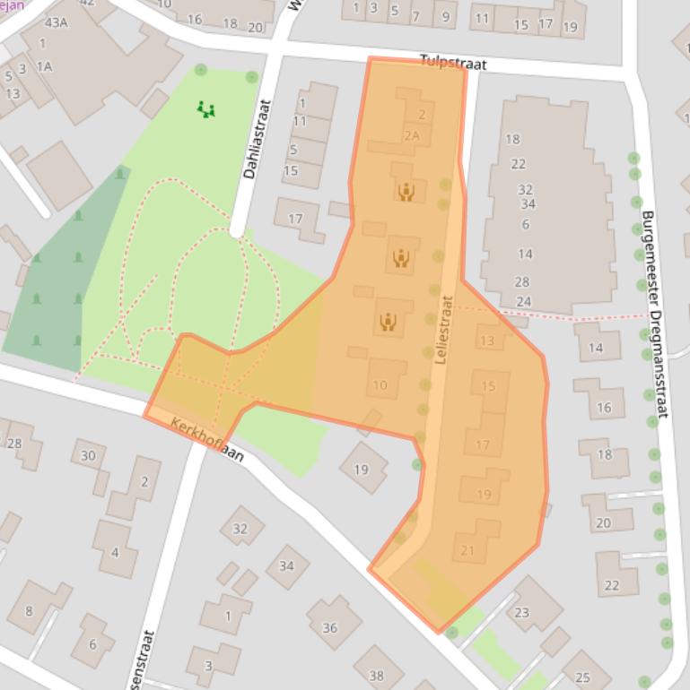 Kaart van postcodegebied 4371ED.