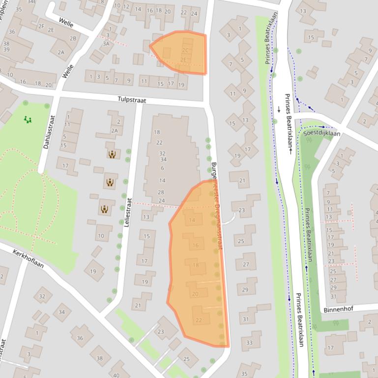 Kaart van postcodegebied 4371EG.