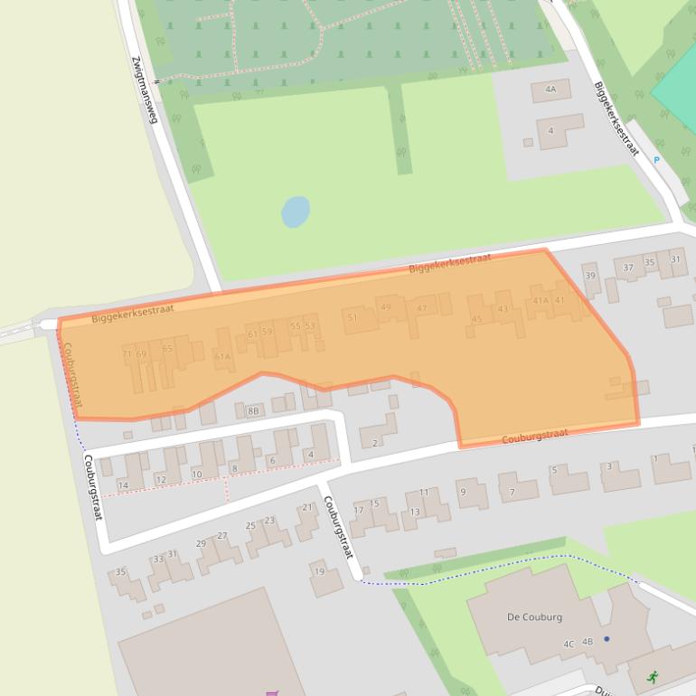 Kaart van postcodegebied 4371EX.