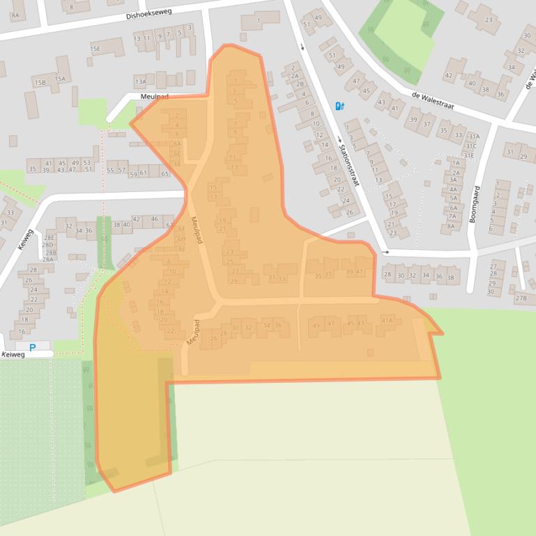 Kaart van postcodegebied 4371MZ.