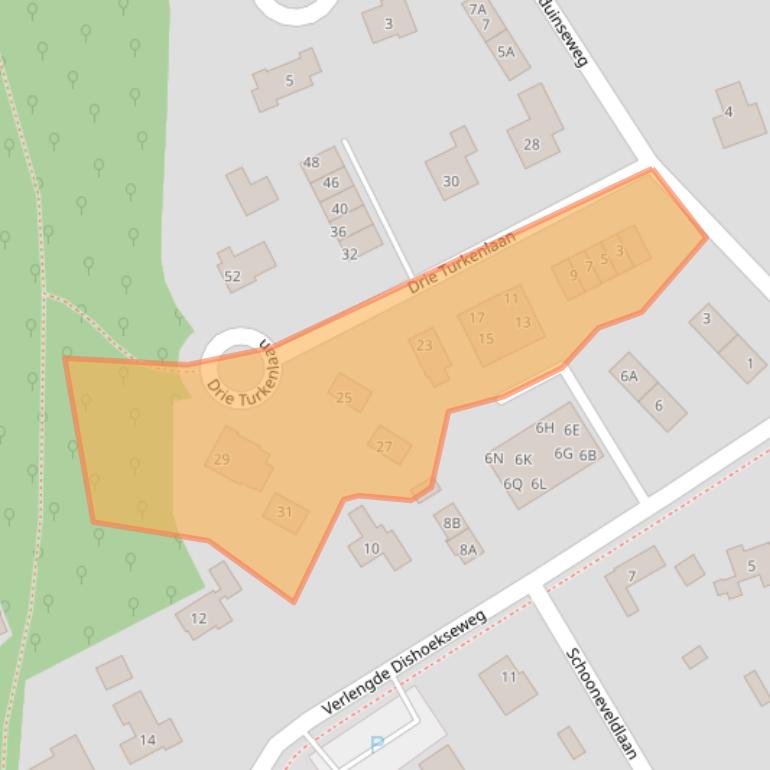 Kaart van postcodegebied 4371NL.