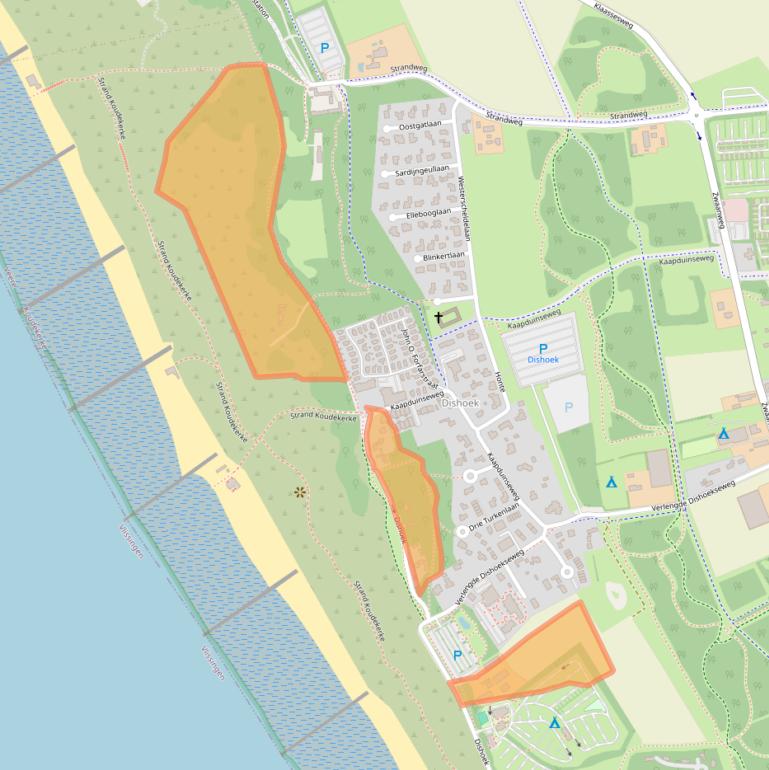 Kaart van postcodegebied 4371NS.