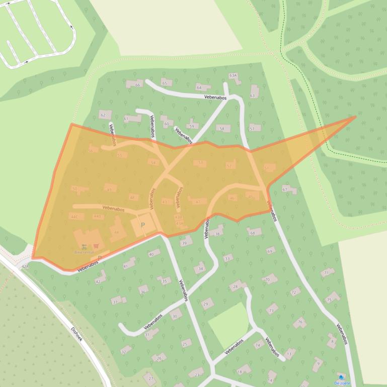 Kaart van postcodegebied 4371PC.