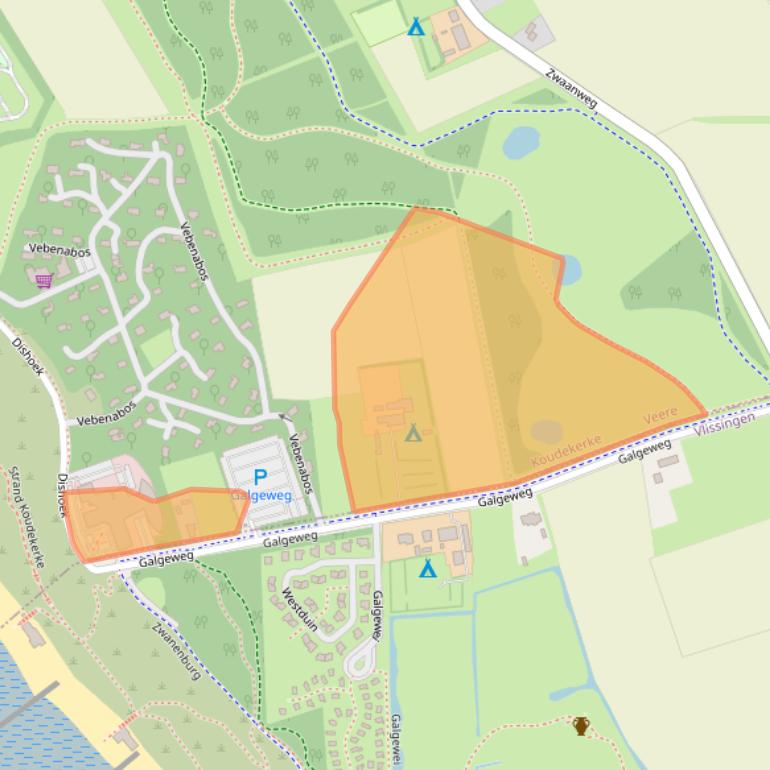 Kaart van postcodegebied 4371PE.