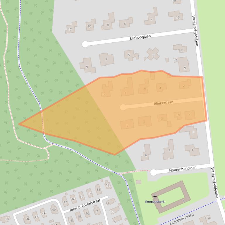 Kaart van postcodegebied 4371PV.