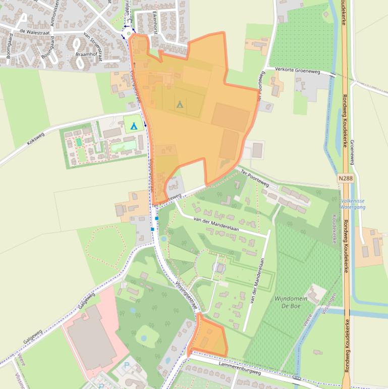 Kaart van postcodegebied 4371RA.