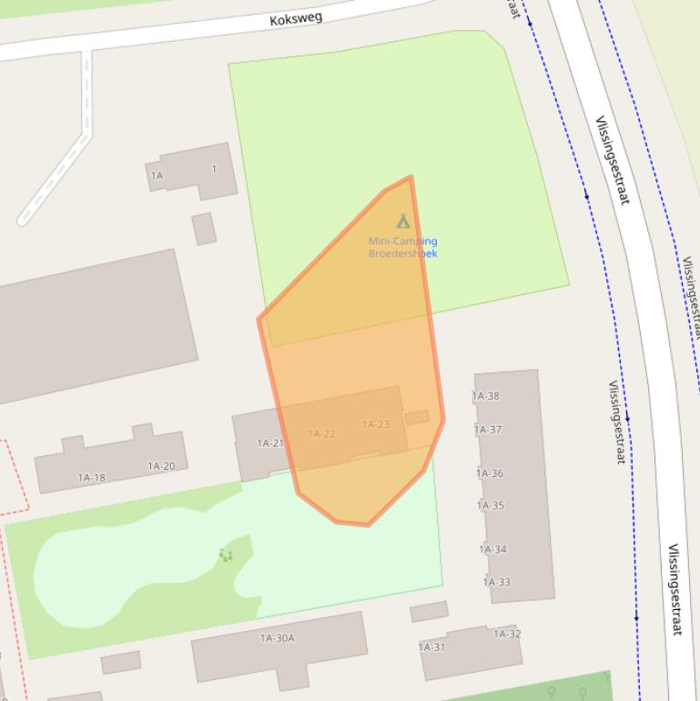 Kaart van postcodegebied 4371RD.