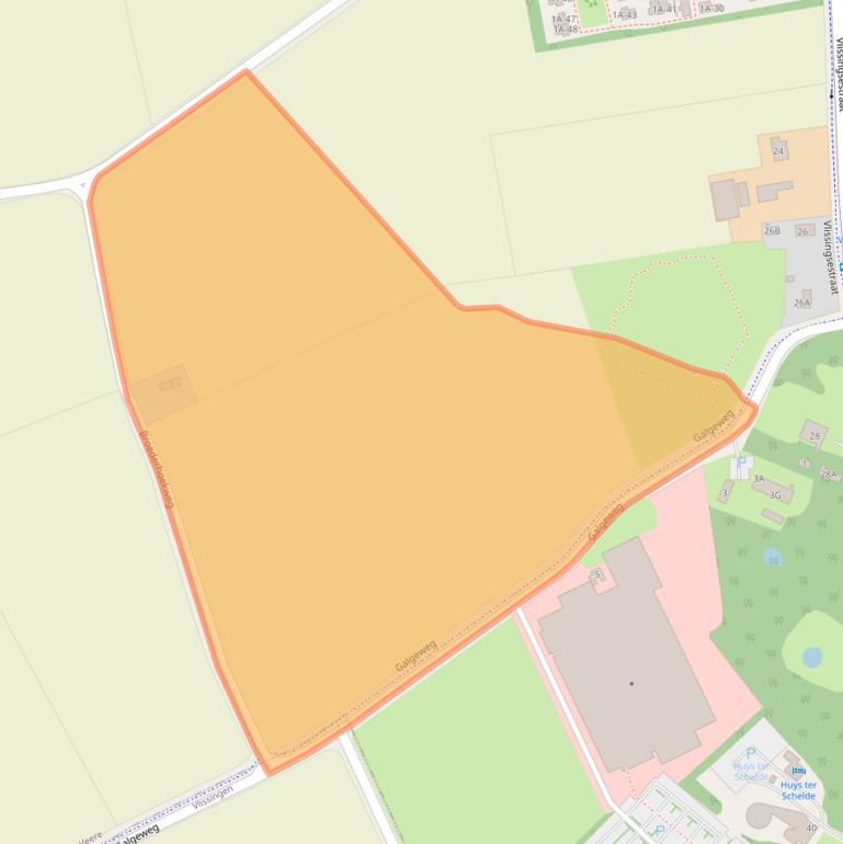 Kaart van postcodegebied 4371RH.