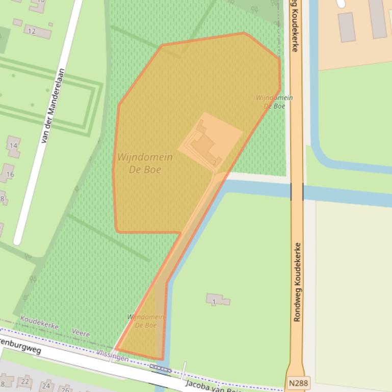 Kaart van postcodegebied 4371RK.