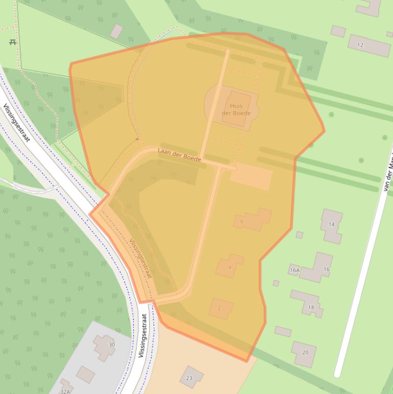 Kaart van postcodegebied 4371RV.